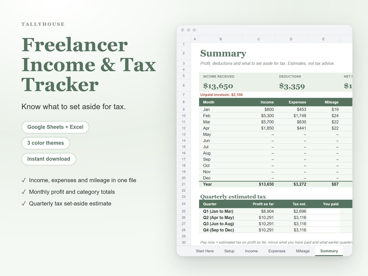 Freelancer Income & Tax Tracker