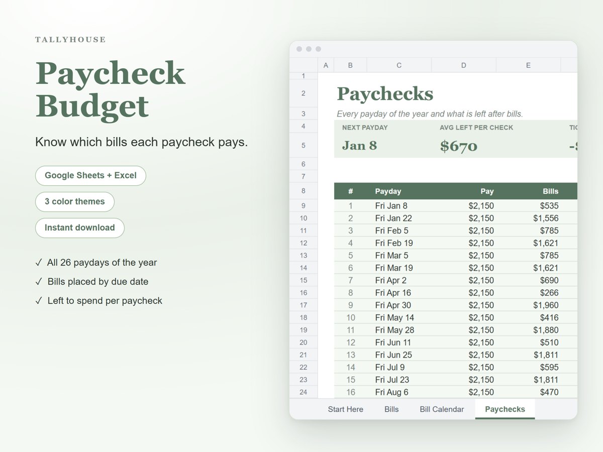 Paycheck Budget