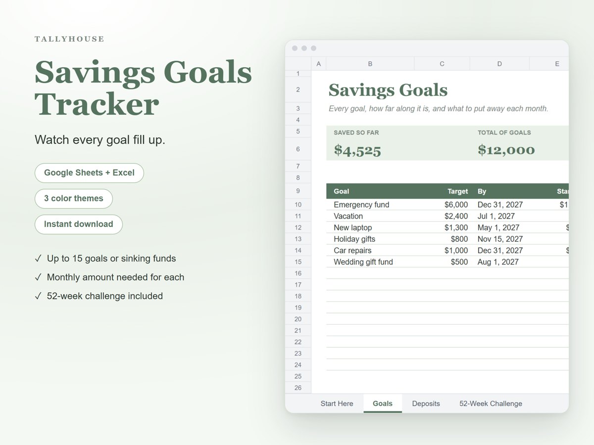 Savings Goals Tracker